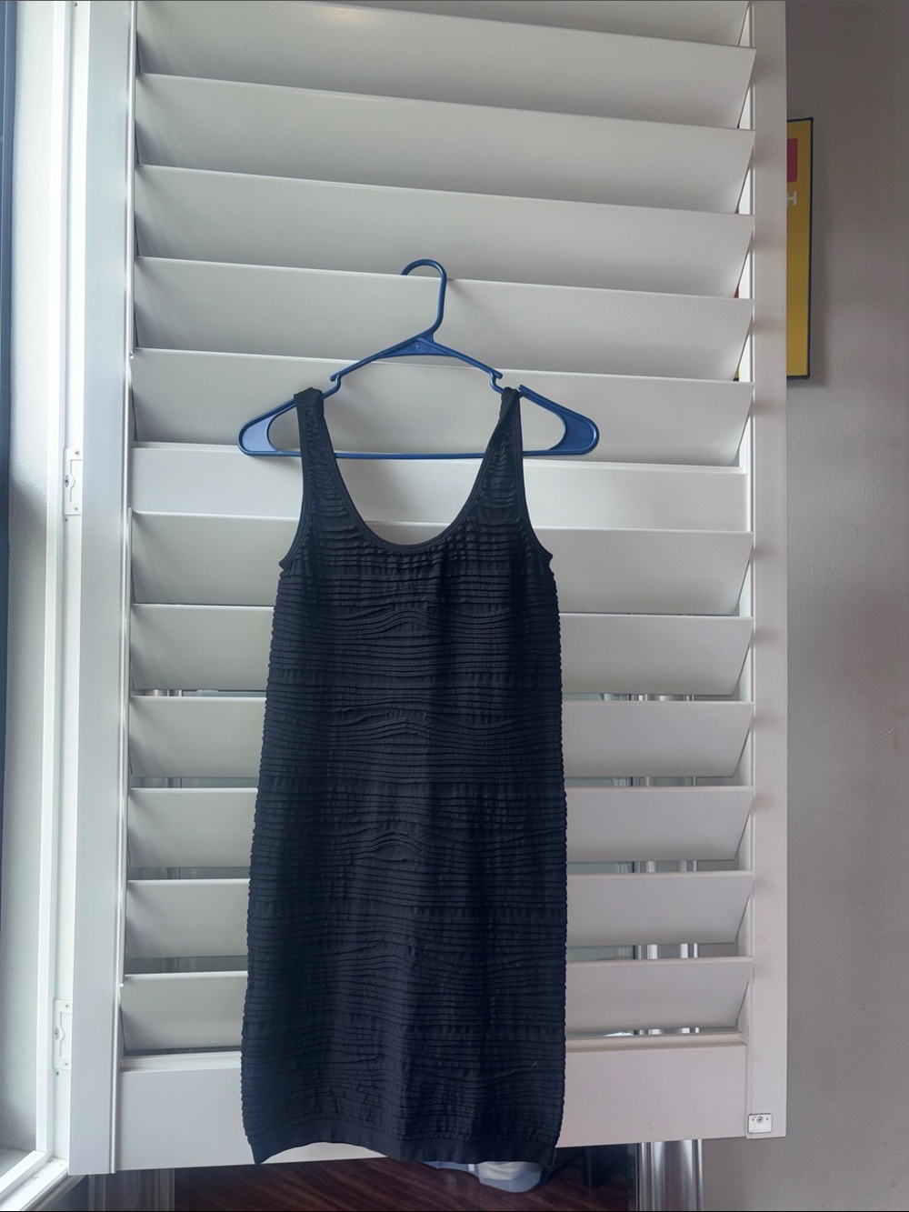Forever 21 Black Textured Tank Mini Dress